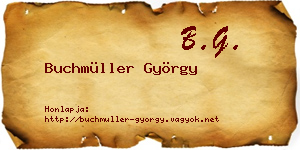 Buchmüller György névjegykártya