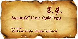 Buchmüller György névjegykártya