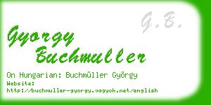 gyorgy buchmuller business card